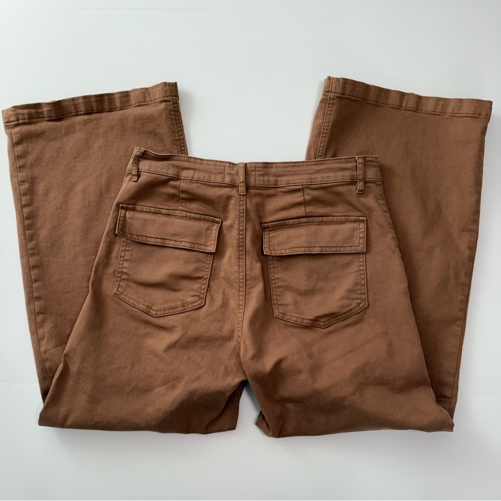 Kut from the Kloth Tan Wide Leg Jeans - Picture 3 of 14